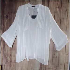 Just Fashion Now Ivory Top Size L